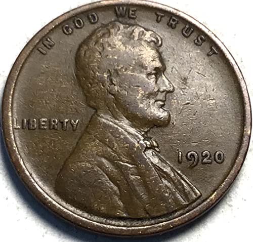 1920. p Lincoln Whear Cent Penny Prodavatelj Fine