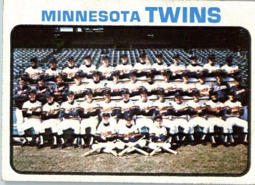 1973. Topps bejzbol kartica 654 Twins tim