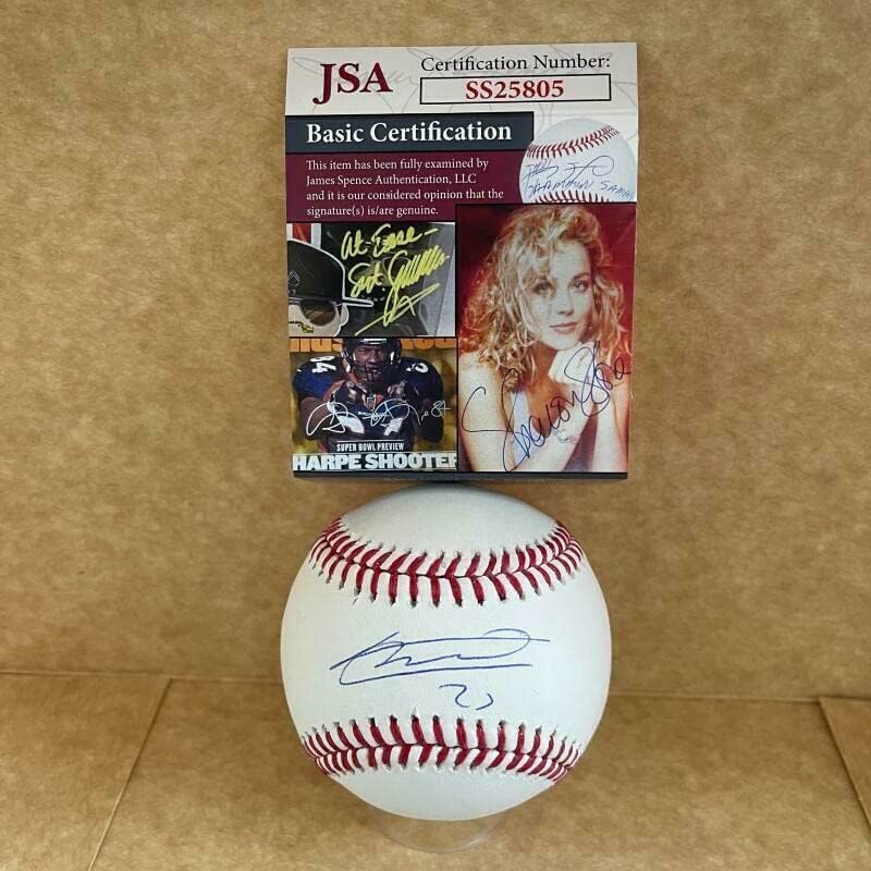 Vladimir Guerrero Jr. Toronto Blue Jays potpisao je autogramirani M.L. Baseball JSA - Autografirani bejzbol