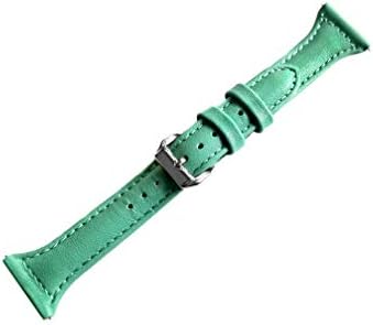 Nickston Green Color Slim Band kompatibilan s Huawei Watch GT 2 i GT 46 mm Smartwatch Elegant meka kožna narukvica B22