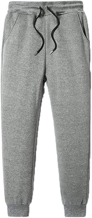 Muške sportske hlače trendi plus size tople gamaše obložene kašmirom hlače za trčanje jednobojne olovke srednjeg struka