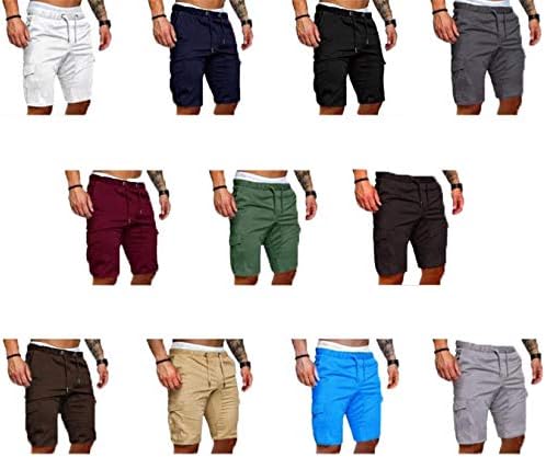 Muške kratke hlače za vježbanje u teretani za dizanje utega, čučnjeve, izgradnju tijela, trčanje s džepom