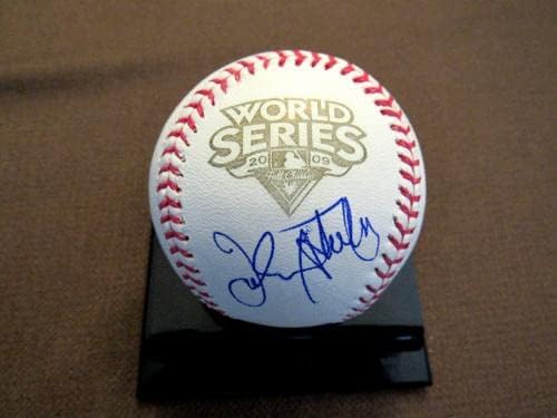 John Sterling 2009 WSC NY Yankees Sportscaster Potpisan Auto 2009 WS bejzbol JSA - Autografirani bejzbol