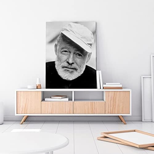 Umjetnička figura plakat Ernest Miller Hemingway zidni dekor platno slikanje _1 platno slikanje plakate i otisci zidne umjetničke