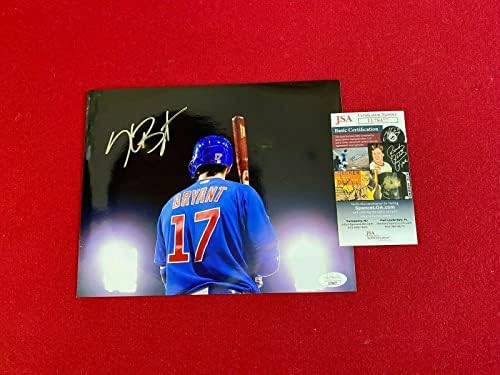 Kris Bryant, autogramirani 8x10 u boji Cubs Cubs - Autografirane MLB fotografije