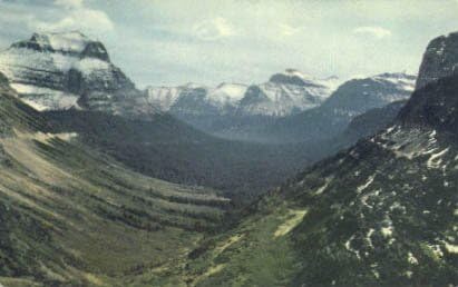Nacionalni park Glacier, razglednica u Montani
