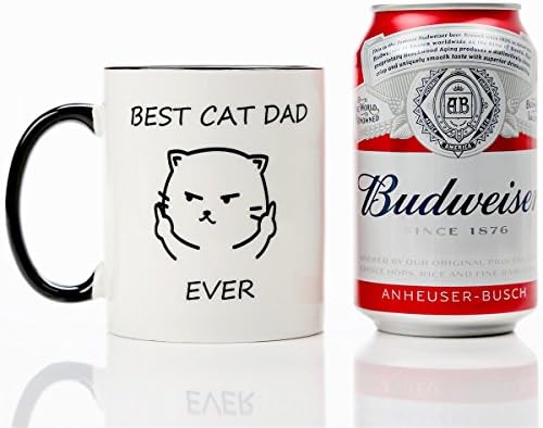Pokloni za tatu mačku za muškarce-najbolji tata mačka ikad-šalica za kavu od 11 oz, ideje za božićne poklone vlasniku kućnog