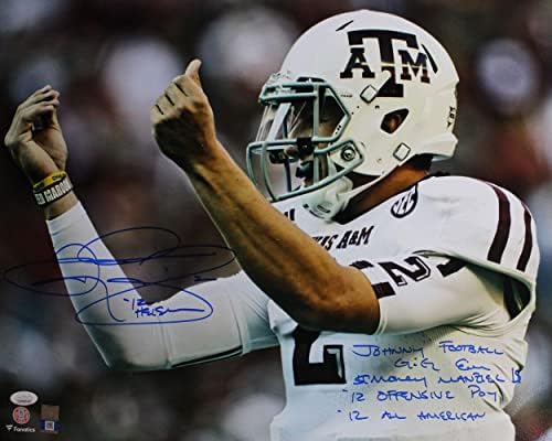Johnny Manziel Autografirani/potpisani Texas A&M Aggies 16x20 Photo JSA 28017 PF - Fotografije s autogramima