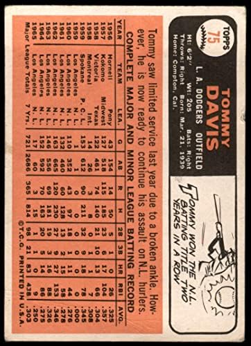 1966. Topps 75 Tommy Davis Los Angeles Dodgers Dean's Cards 2 - Dobri Dodgers