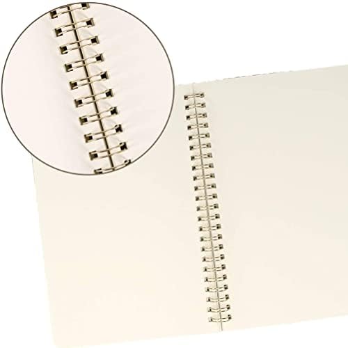 Syksol Guangming - 5 komada A5 Kraft zavojnice, Knjiga skica sa 70 praznih stranica, praznih bilježnica, glatko piše bez