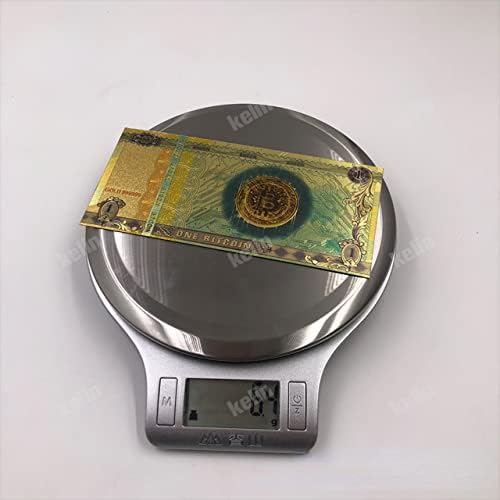24K zlatne novčanice Bitcoins Sjaj sa zlatnom folijom Slatka kovanica suvenir, kolekcija, kolekcionari kockice za zanatske