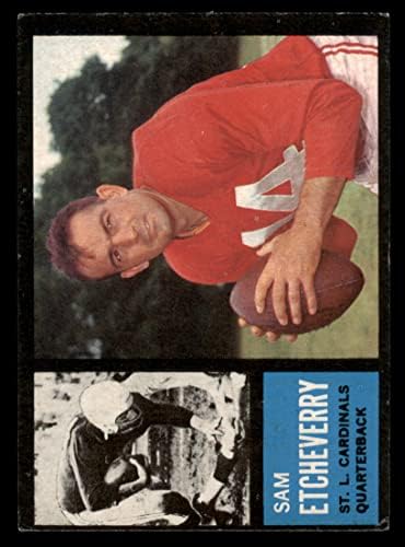 1962. Topps nogomet 139 Sam Etcheverry St. Louis Cardinals izvrsno