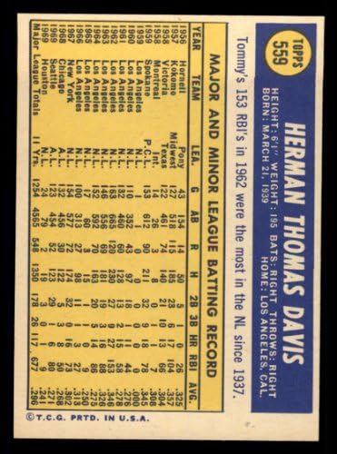 1970. Topps 559 Tommy Davis Houston Astros Ex/MT Astros