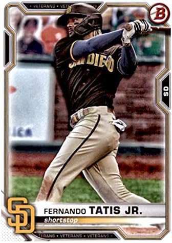 2021. Bowman 87 Fernando Tatis Jr. San Diego Padres Baseball Card