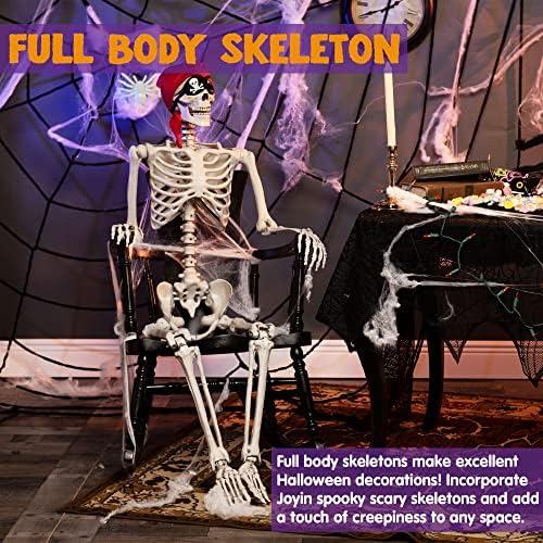 5ft kostur u punoj veličini, realistične ljudske kosti s pokretnim zglobovima za ukrašavanje rekvizita kostura u pozi za