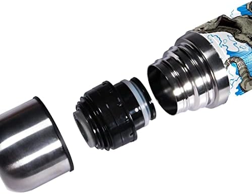 SDFSDFSD 17 Oz Vakuum izolirana boca od nehrđajućeg čelika Sportska kava za kavu Putnika tikvica Očinska koža omotana BPA