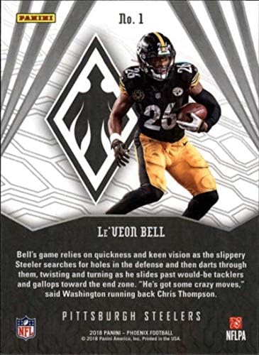 2018. Phoenix NFL Agility 1 Le'Veon Bell Pittsburgh Steelers Službena nogometna karta
