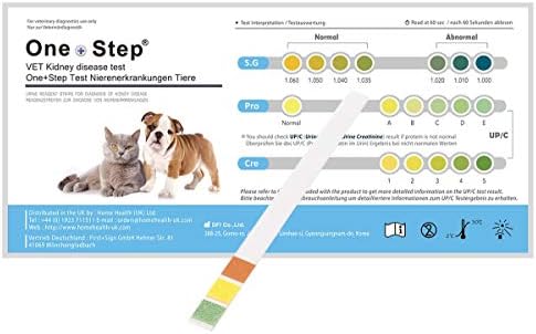 Trake za testiranje urina za kućne ljubimce-Veterinarski testovi za bolesti bubrega-Mačke-Psi-jedan korak