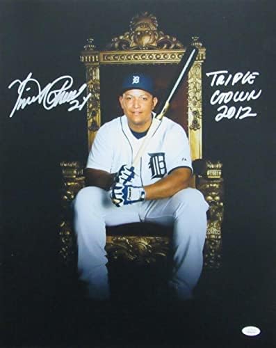 Miguel Cabrera Detroit Tigrovi potpisani/upisani 16x20 Photo JSA 159543 - Autografirane MLB fotografije