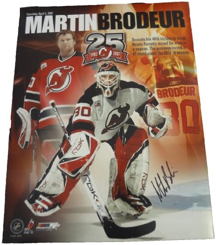Martin Brodeur Autographed 11x14 Fotografija w/dokaz, Slika Martinovog potpisivanja za nas, PSA/DNK ovjerena, Stanley Cup,