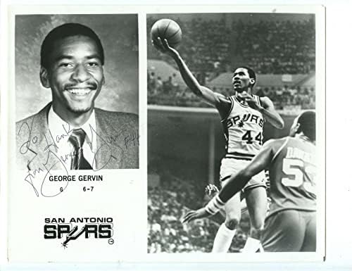 George Gervin San Antonio Spurs Autografirani tim 8x10 izdao fotografiju w/hologram - Autografirane NBA fotografije