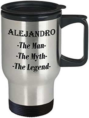 Alejandro - Čovjek mit o legendi Awesome poklon šalice za kavu - Putnička šalica od 14oz