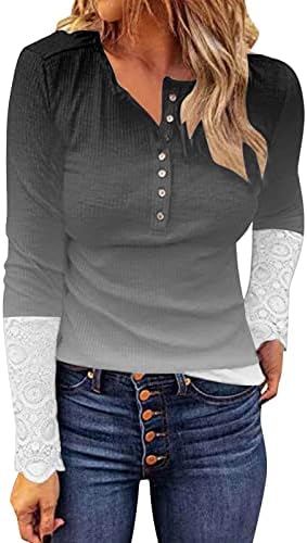 Košulja za žene trendi uzročno -osnovna sportska košulja mekana prozračna tunika vrhovi dame tinejdžere bluze na otvorenom