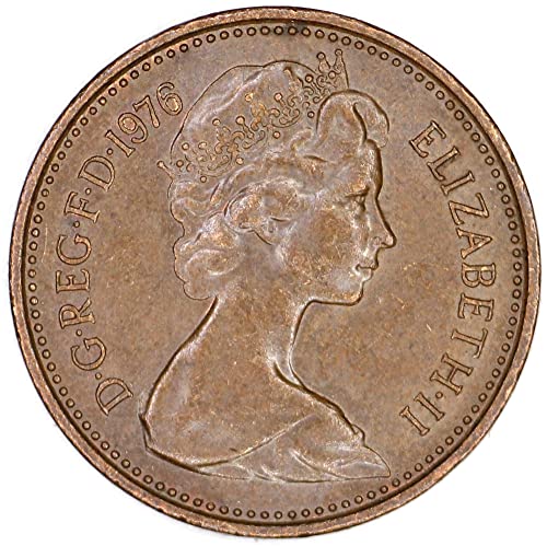 1976. UK Elizabeth II 2. portret 1 Novi peni Good