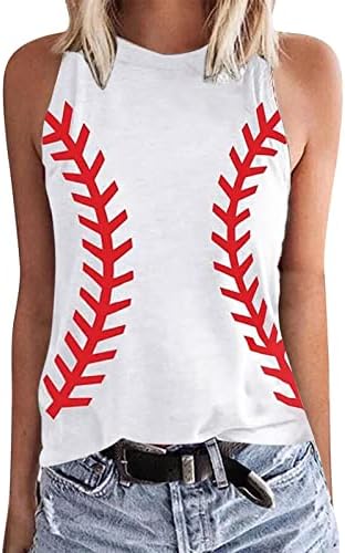 Cvjetni bejzbol tinejdžerice djevojke bez rukava Spandex trening teretana camisole tenk bluze bustier majice žene na Na