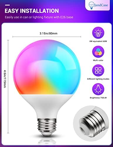 Globus žarulja za promjenu boje 925 LED žarulja u boji s daljinskim upravljačem višebojna žarulja za Božić 926 8 vata ekvivalent