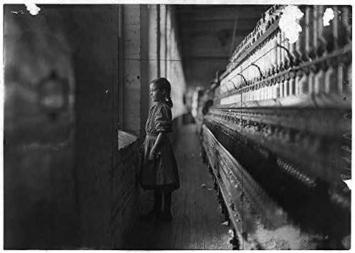 PovijesneFindings Foto: Spinner, Rhodes Manufacturing Co, Lincolnton, Sjeverna Karolina, dječji rad, 1908