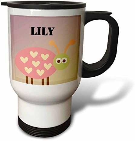 3Drose Lily Girl Ladybug putnička šalica, 14 oz, višebojan