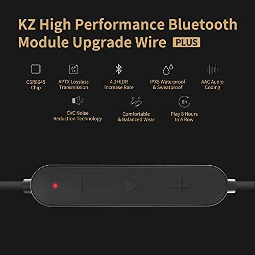 KZ Plus vodootporni Aptx Bluetooth kabeli za uši slušalice s zamjenom mikrofona za