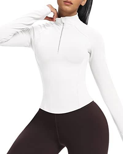 Ženska jakna za vježbanje u A-listi, lagana jakna za trčanje s patentnim zatvaračem, pripijeni joga vrhovi s rupama za palac