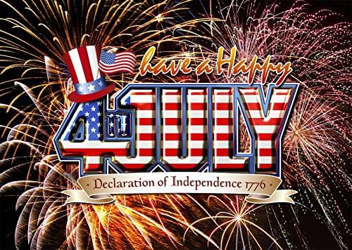 Loccor 10x6.5ft tkanina sretna 4. srpnja pozadina stranke američke zvijezde stripes vatromet fotografija pozadina deklaracija