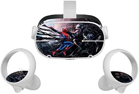 Crni paukov film Oculus Quest 2 Skin VR 2 Skins slušalice i kontroleri naljepnica Zaštitni pribor za naljepnice