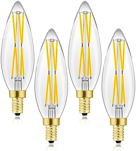 8-vatna LED svjetiljka od kandelabra 912 ekvivalentna 100-Vatnoj Edisonovoj žarulji za luster, 5000K hladno bijela, Vintage