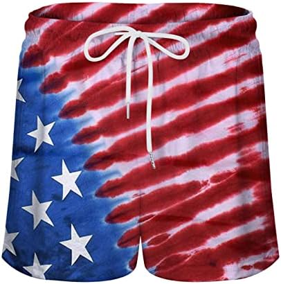 Pidžama kratke hlače za žene Dan neovisnosti ženski uzorci američke zastave Ležerne ženske biciklističke kratke hlače s podstavom