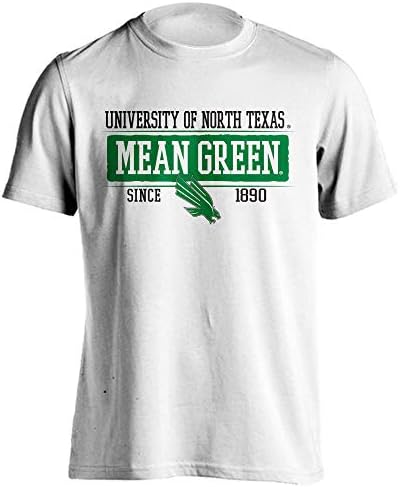 Sjeverni Teksas znači maskota Green Bar Osnovanu majicu kratkih rukava