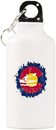 Kolorado rafting kajaka lagana aluminijska sportska boca s bocama BPA besplatno s privjesom za ključeve i vijčanom poklopcem