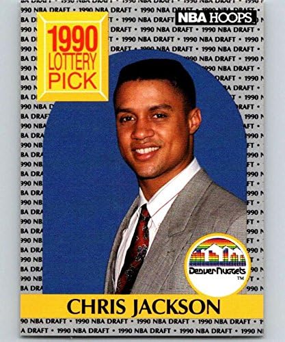 1990-91 NBA obruči 392 Chris Jackson RC Rookie Denver Nuggets Službena košarkaška karta