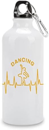 Plesni balet otkucaji srca aluminijska boca s bocama za putničke šalice procuri metalne sportske boce 600 ml